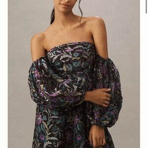 BHLDN Alissa Off-The-Shoulder Organza Maxi Dress